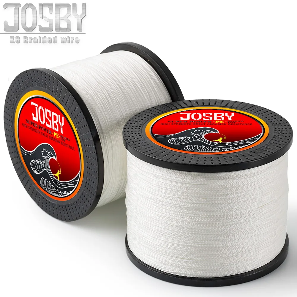 JOSBY PE плетеная леска 1000 м 4 нити шнур Карп рыболовные линии для соленой воды Multifilament 10 20 30 40 60 80 фунтов Новый