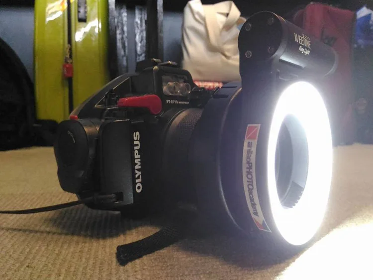 NiteScuba Дайвинг видео Weefine кольцевой светильник для tg5 RX100 Canon Nikon камера корпус для макросъемки подводная фотография M67