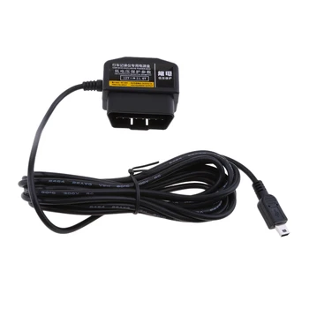 

3.5 Meter Car Dash Cameras Hardwire Adapter Mini USB Stright Plug Cable 12V/36V to 5V for DVR OBD Buck Cord Top Quality