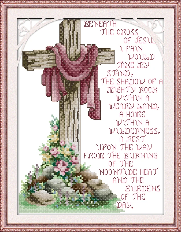 Resurrection Jesus Canvas Cross Stitch Kits 100% Accurate Printed Embroidery DIY Handmade Needle work Wall Home Decoration | Дом и сад