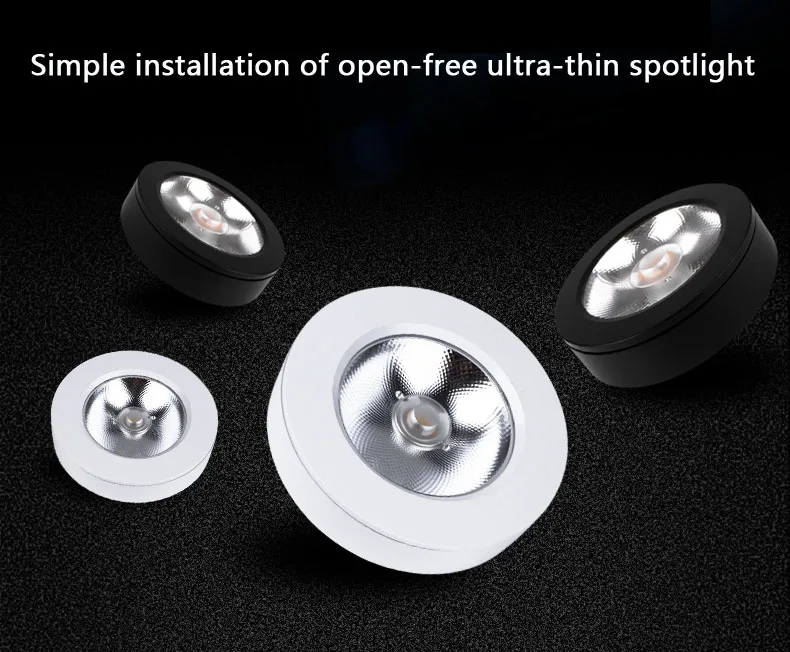 LED downlight Surface Mounted 3W 5W 7w 10W 15W Ceiling Lamps Ultra Thin Driverless led spotlights 220V Ceiling Fixtures Lighting