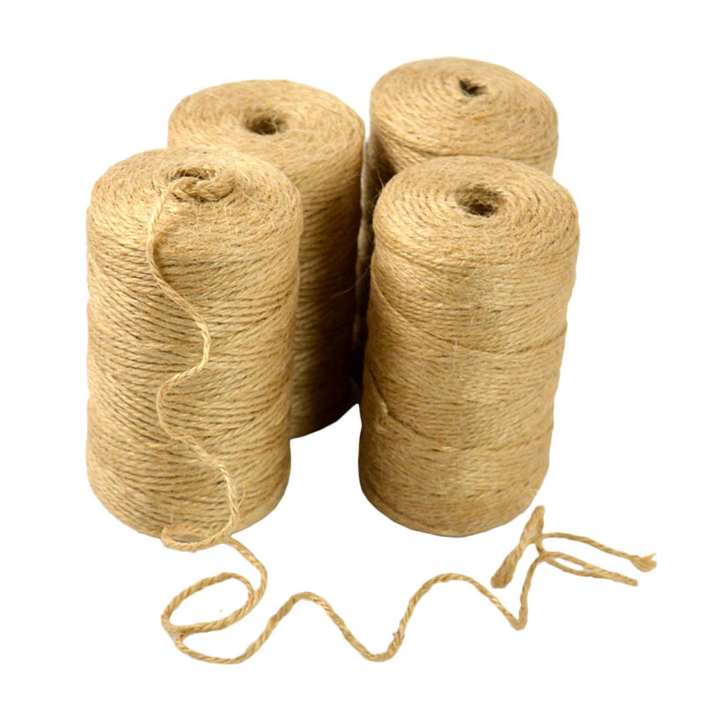 

100m/Roll Christmas DIY Handmade Decorations Party Jute Rope Bohemia DIY Wall Hanging Plant Hanger Craft Cord Rope
