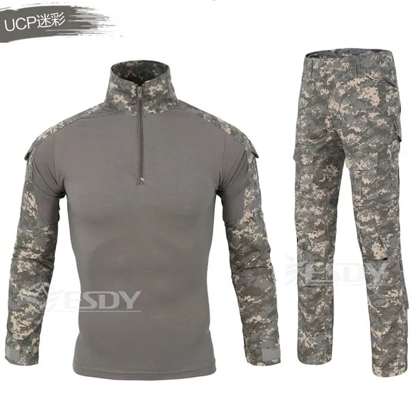 

Military Uniform SWAT Tactical Camouflage Suit US Army Multicam Hunting Combat Shirt Cargo Pants Airsoft War Game Clothing
