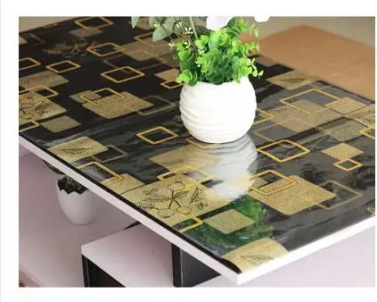 

1.5mm Thickness PVC Table Cloth Table Waterproof Plastic Tablecloths TV Cabinet Table Mat Hot Garden Decorative Placemats Home