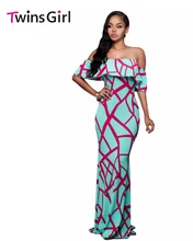 2016 Slash Neck Mint Green Fuchsia Off-the-shoulder Maxi Dress Long Dresses Short Sleeve Night Club Summer Party Gown LC61214
