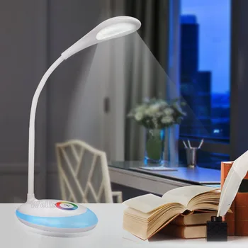 

full Color usb rechargeable LED desk lamp bedside Reading night Light for Table Lamp Touch Control book light 3w 1500mAh New