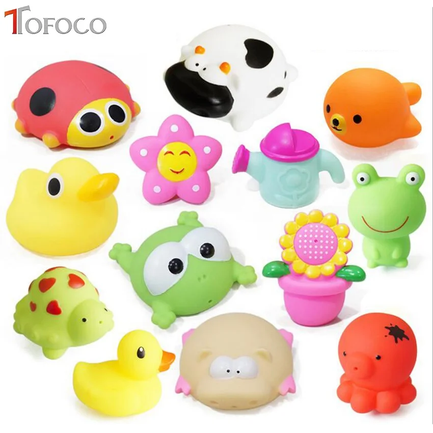 Мягкая резиновая игрушка для ванной 11 видов|baby bath toys|bath toysbathroom toys |