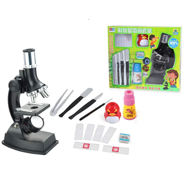 

Explore Educational Microscope Kit for Kids and Beginners with Metal Arm and Rubber Base,900X,Magnifications Students ScienceToy