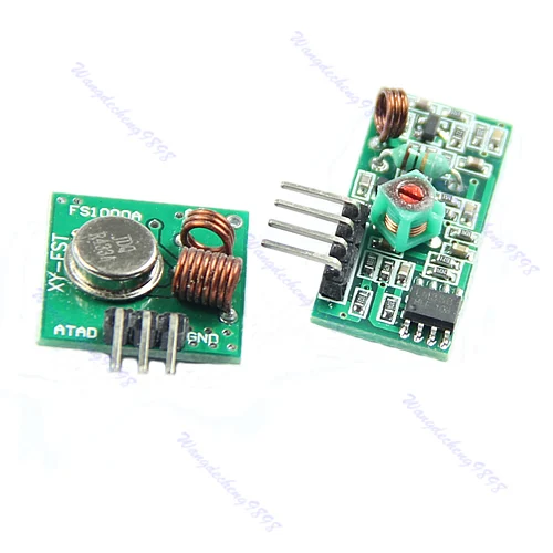

Transmitter Module And Receiver Link Kit For Arduino/ARM/MCU WL433Mhz RF New