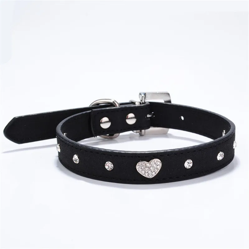Traumdeutung Cats Collars Rhinestone Decorative Black Collar Necklace for Cats Kitten Pets Small Dog Collar collar para gato Traumdeutung Cats Collars Rhinestone Decorative Black Collar Necklace for Cats Kitten Pets Small Dog Collar collar para gato