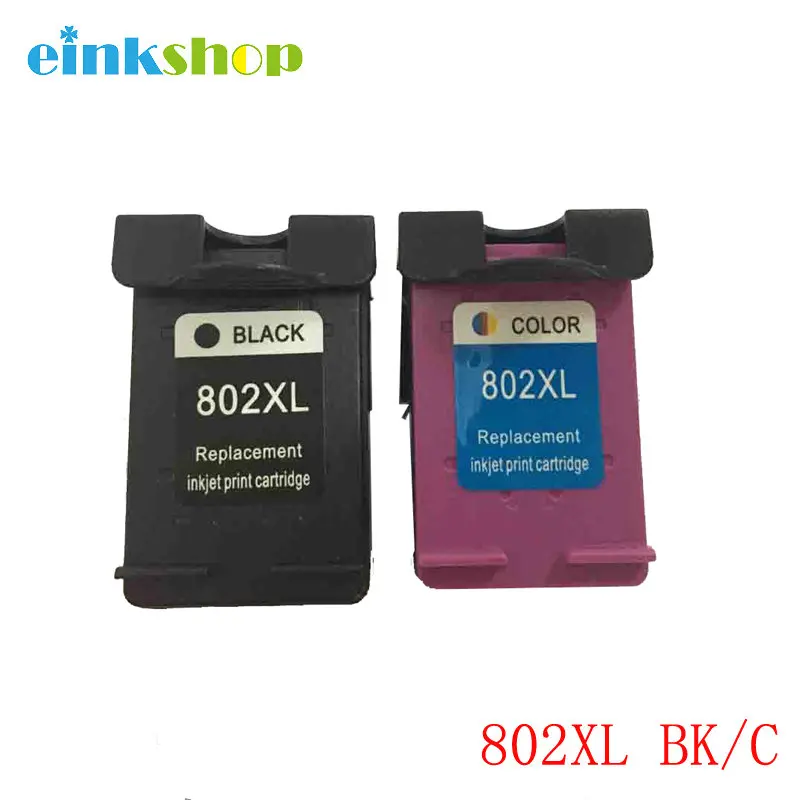 

2pcs For HP 802 Ink Cartridge For HP Deskjet 1000 1010 1050 1510 1511 2000 2050 3050 3512 4500 Printer