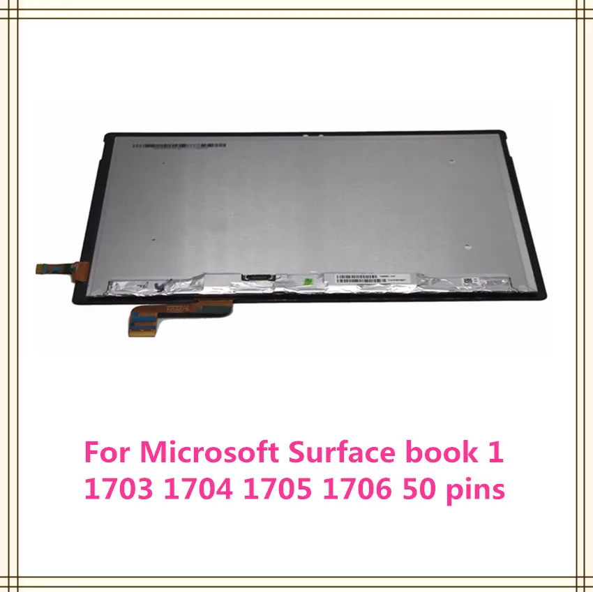 Оригинальная сборка экрана для Microsoft Surface Book 1th Generation 1703 1704 1705 1706 ЖК-экран полная |