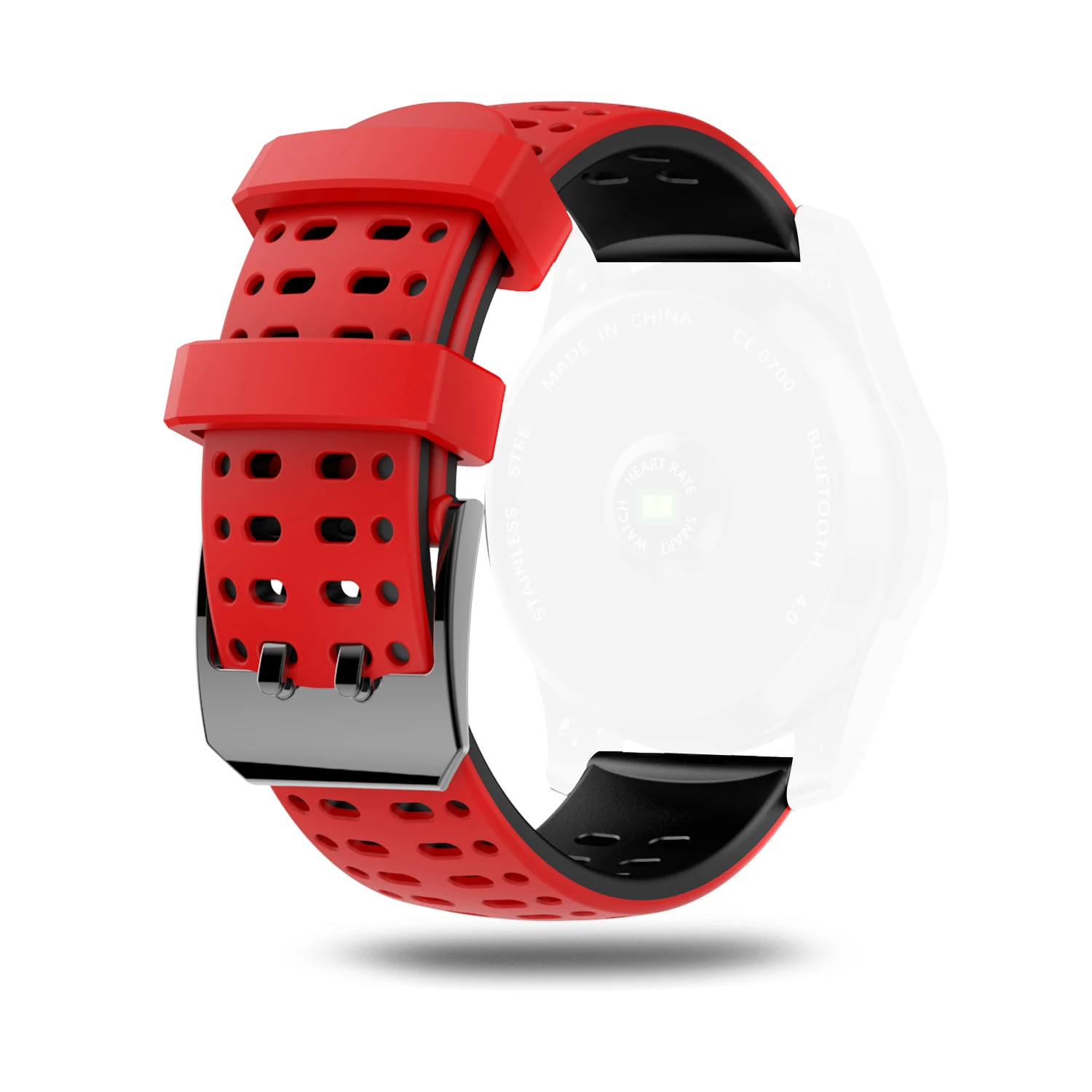 G8 22 мм Универсальный ремешок для часов Силиконовый двухцветный Samsung Gear S3 Amazfit pace