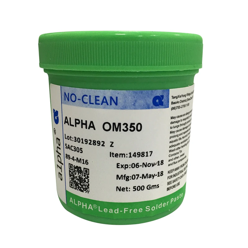 ALPHA Alpha Solder Paste Love วิธี Solder Paste SAC305 ตะกั่ว ฟรี