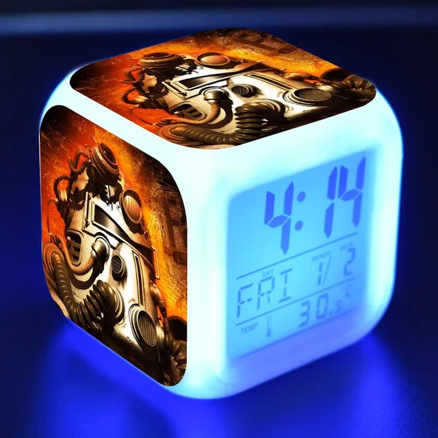 Move Game Fallout 4 Character LED Digital Alarm Clock reloj despertador