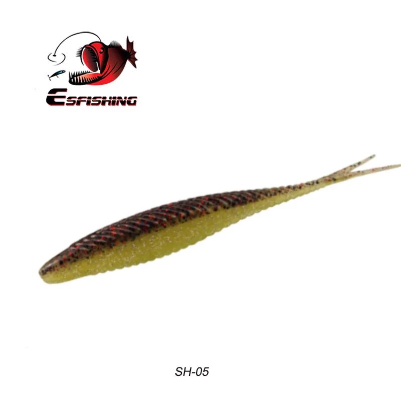 ESFISHING Armor Shad 6 шт. 120 мм 7,5 г мелкая рыболовная приманка мягкие приманки Iscas Pesca морские блесны на карпа съедобные - Цвет: SH05