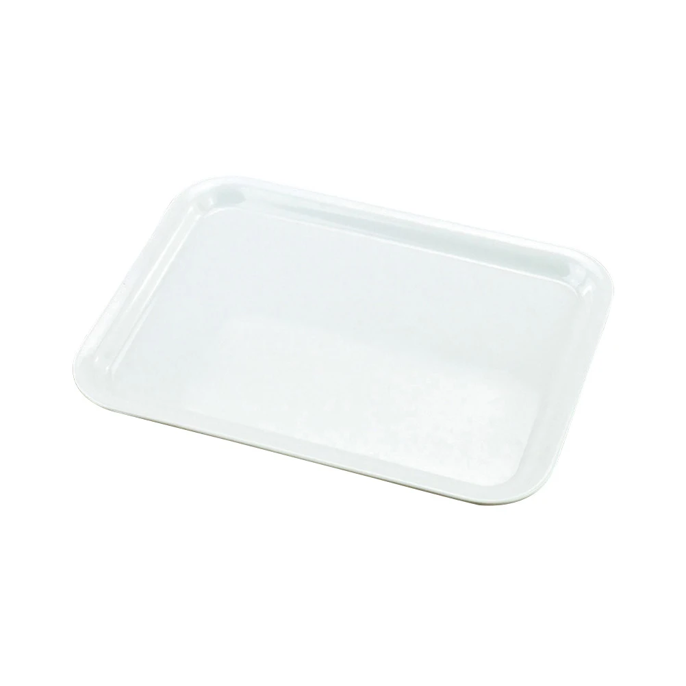 

14 Inch Plastic Serving Tray Rectangular Food Tray Multifunctional Fruit Bread Cake Tray For Kitchen Restaurant