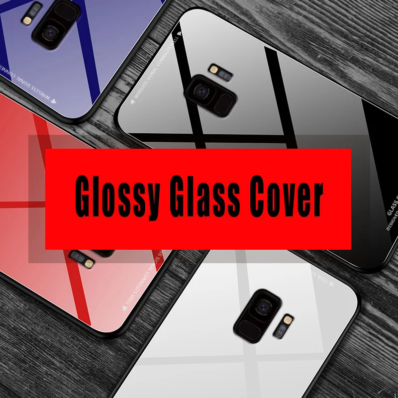 Роскошный стеклянный чехол для Samsung Galaxy S10 S9 S8 Plus S10E J4 J6 J8 A7 A8 A9 2018 A10 A20 A30 A31 A40 A41 A50