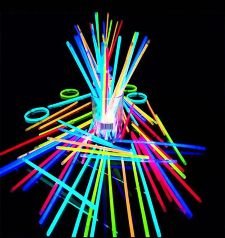 100 шт. для рождественской вечеринки Неон Glowstick светильник палка забавные детские