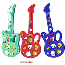 1 шт.. Разные цвета новые детские милые электронные гитары Rhyme развивающая Музыка Звук детская игрушка музыкальная игрушка ударные детские