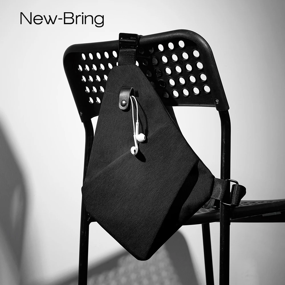 

NewBring Chest Bag for Men Waterproof Nylon Crossbody bags Male Messenger Bag Casual Travel Handbags Shoulder Bags