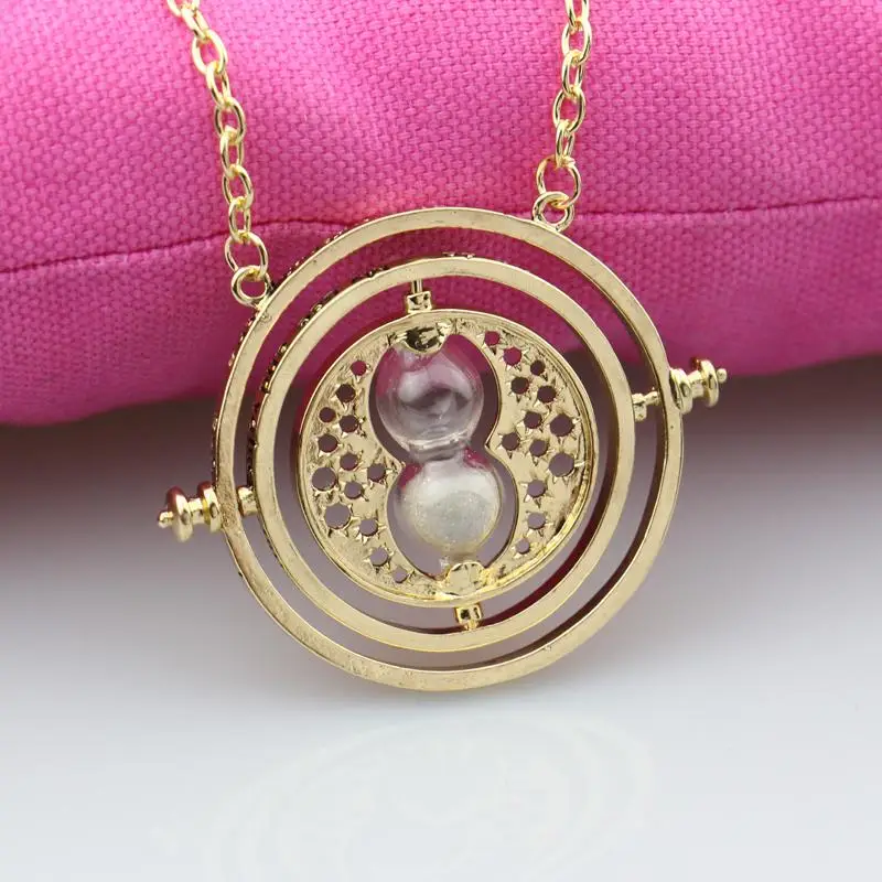 

Vintage Rotating Horcrux Harry P Time Turner Necklace Time Converter Time Pendant Necklace For Woman Man Accessories