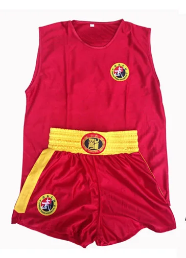 Одежда SANDA одежда для боевых искусств Тай чи костюм бокс с коротким рукавом фитнес Костюмы оба обувь для мужчин и женщин и детей