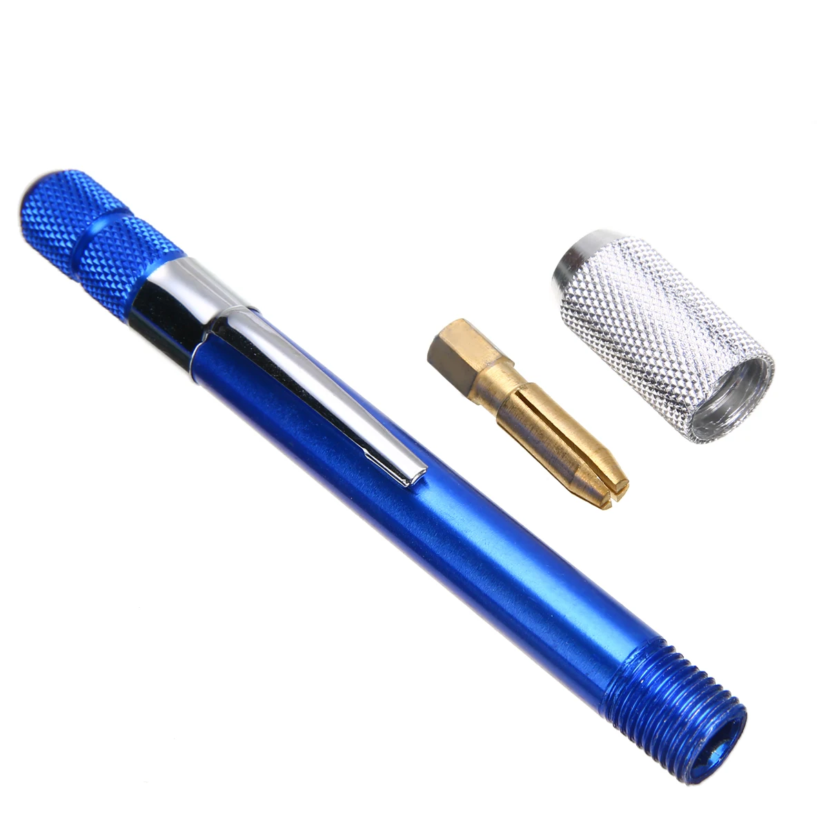 1pc Aluminum Hand Drill with 21pcs Mini Drill Bit Set and Plastic Case For Hobby DIY Craft Jewelry Making