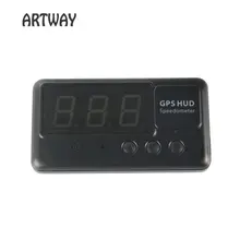 C60 Car Vehicle Speedometer Driving time and distance calculate and display Overspeed Warning Windshield Project Alarm System