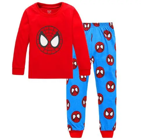 Прямая поставка; пижамы для мальчиков и девочек; хлопковые детские пижамы; одежда для сна; пижамный комплект для малышей с человеком-пауком; комплект одежды для маленьких мальчиков; YW281 - Цвет: STYLE  16