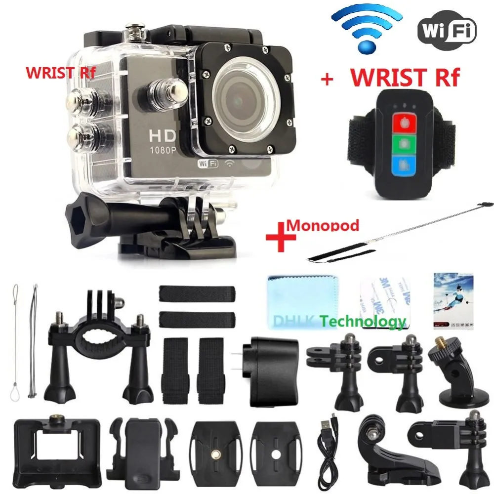 go hero style Sports SJ4000 wifi Pro camera WRIST RF Remote Control DV Full HD 1080P pro camera 