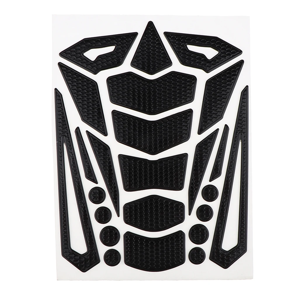 Anti-Slip Tank Pad Knee Protectors Gas Stickers for Motorcycle Red+Black Ensuring Long Service Life Unique Sleek