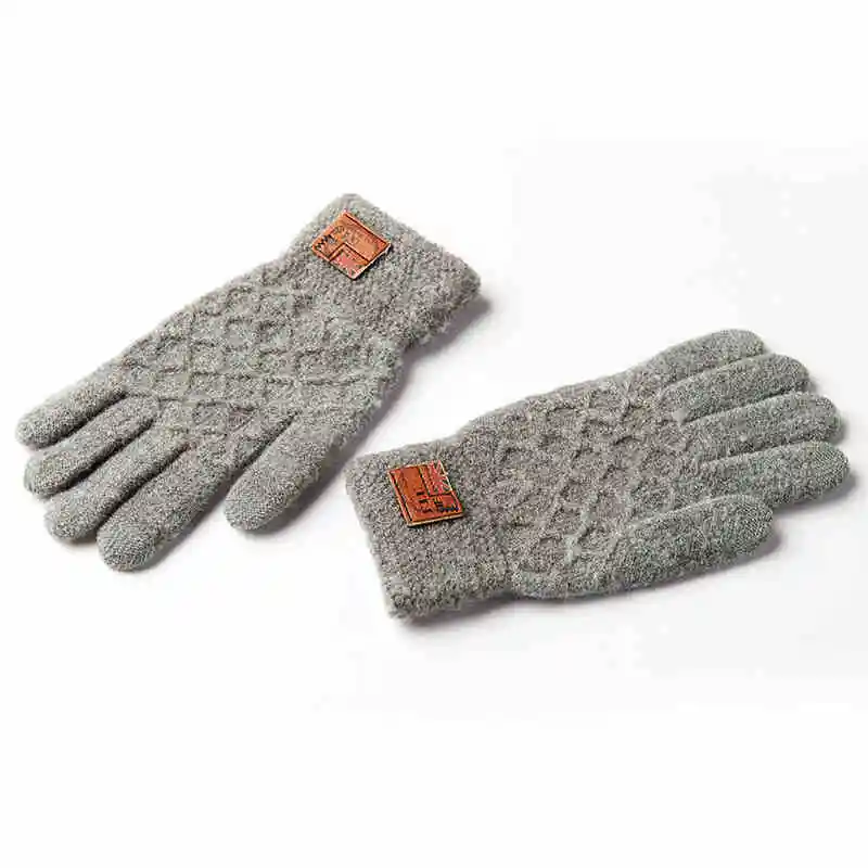 Realby Для Мужчин's Зимние перчатки Теплые наручные сенсорный Экран Luvas de Inverno