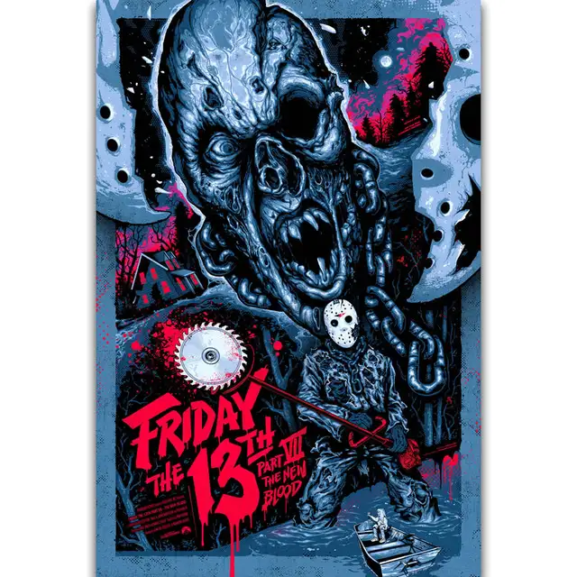 S2675 Friday The 13th Part 7 Movie Horror Jason Vorhees Horror