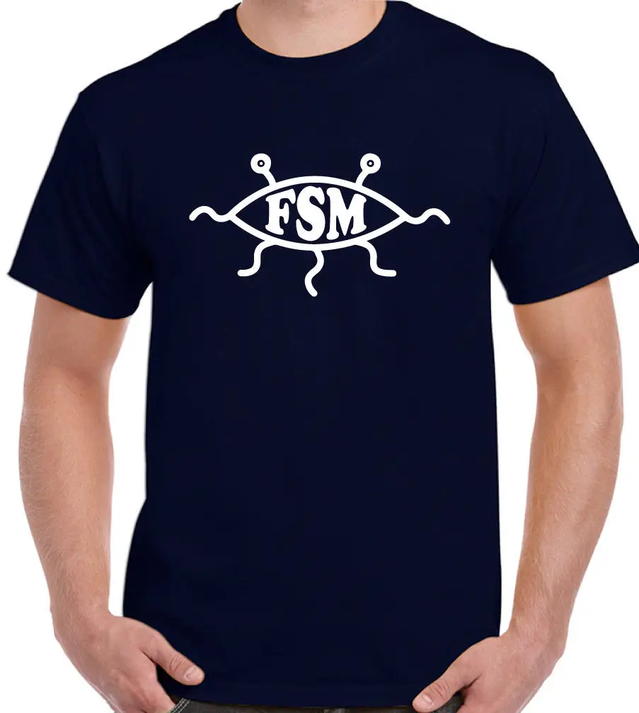 

FSM Church Of The Flying Spaghetti Monster -Mens Funny Atheist Atheism T-Shirt Funny Tops Tee New Unisex Funny Top free shipping