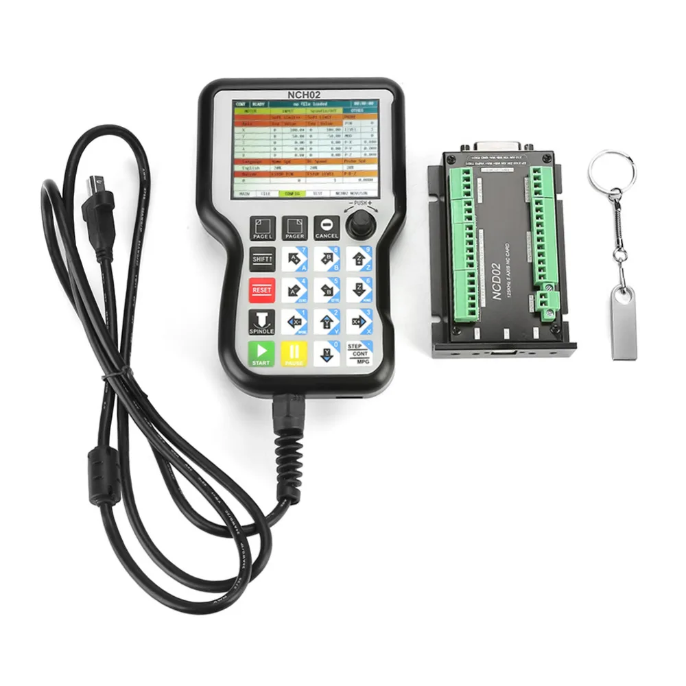 

Hot Hot NC Card USB CNC Motion Control System Axis Controller Board NCH02 3 Axis 4 Axis 5 Axis for Choose
