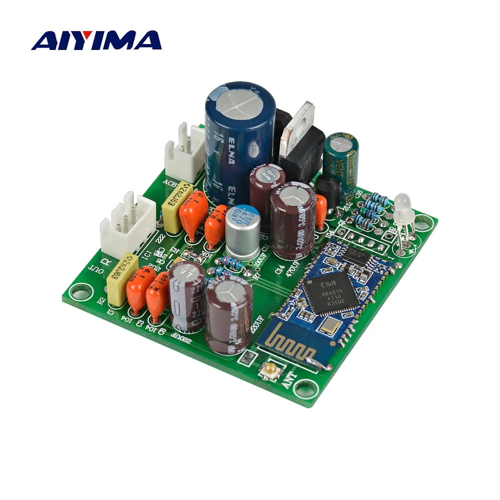AIYIMA высококлассный CSR A64215 APTX Bluetooth приемник аудио Плата портативный PCM5102A декодер
