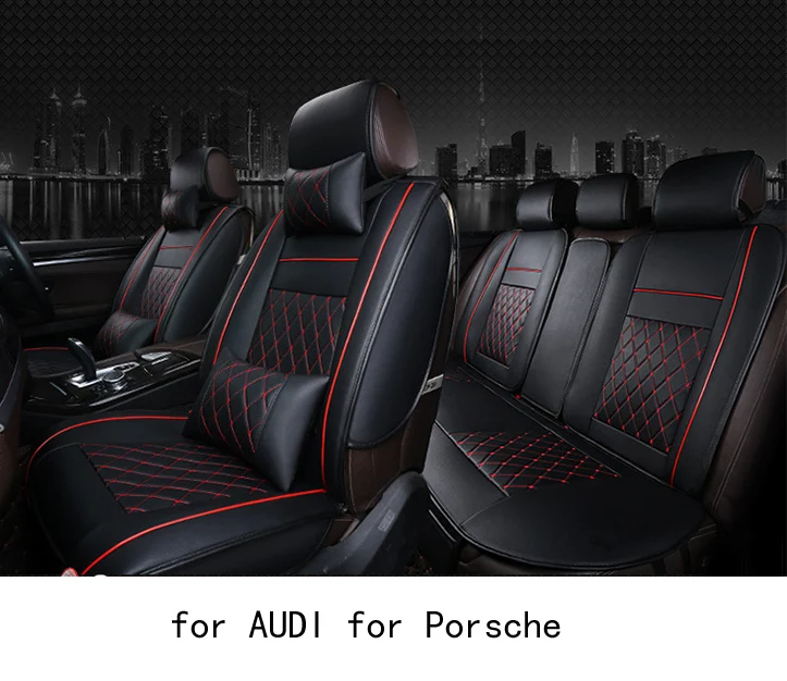 BABAAI easy clean firm grid pu leather car seat cover for audi a4 b6