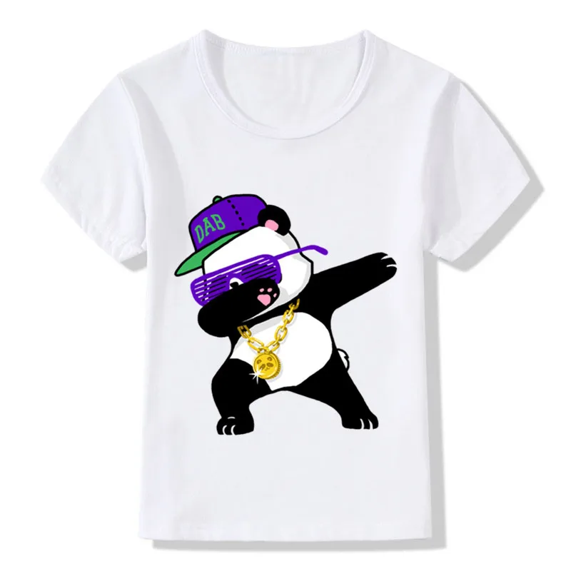 Забавная футболка для мальчиков с единорогом Dabbing Детская летняя