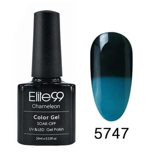 Elite99 дизайн ногтей изменение температуры Цвет УФ-гель для ногтей замачиваемый светодиодный Гель-лак для ногтей Полупостоянный 10 мл гель-лаки - Цвет: 5747