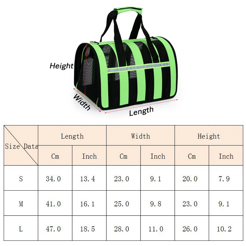 Сетчатая дышащая переноска для кошек, светоотражающая переносная сумка для кошек, щенков, собак, гатов, поставки для кошек