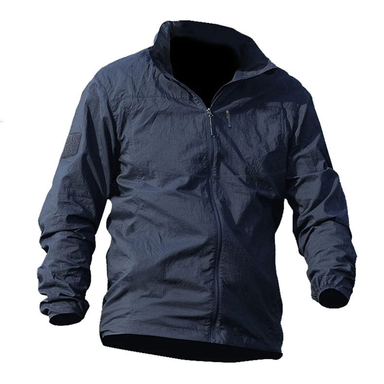 TACVASEN High Quality Summer Men Jacket Military Tactical Waterproof Jacket Thin Windbreaker Quick Dry Jacket Coat YCXL-011-01