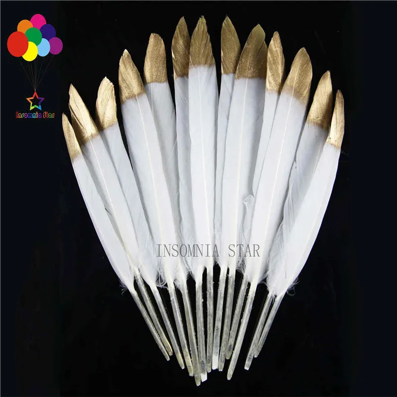 

Natural bleaching small straight knife 10-15 cm (4 to 6 inches) head spray paint duck feather 100 DIY decoration accessories
