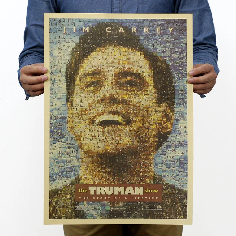 

The Truman Show Vintage Kraft Paper Classic Movie Poster Magazine Art Cafe Bar Decoration Retro Posters and Prints