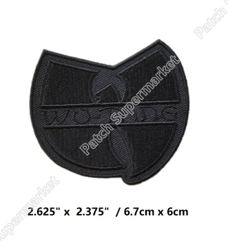 

WU TANG CLAN BAND HIP HOP MUSIC EMBROIDERED Iron On Patches rockabilly LOGO TRANSFER MOTIF APPLIQUE Rock Punk Badge