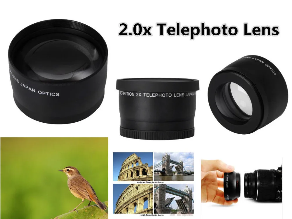 LimitX 52 мм 2X Увеличение телеобъектив для Pentax K S1 30 50 r x m с объективами 18 55 мм|lens for