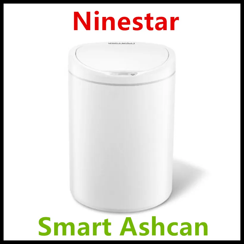 

Xiaomi Eco-System Brand NINESTARS Smart Trash Can Motion Sensor Auto Sealing LED Induction Cover Trash 10.L Mi Home Ashcan Bins