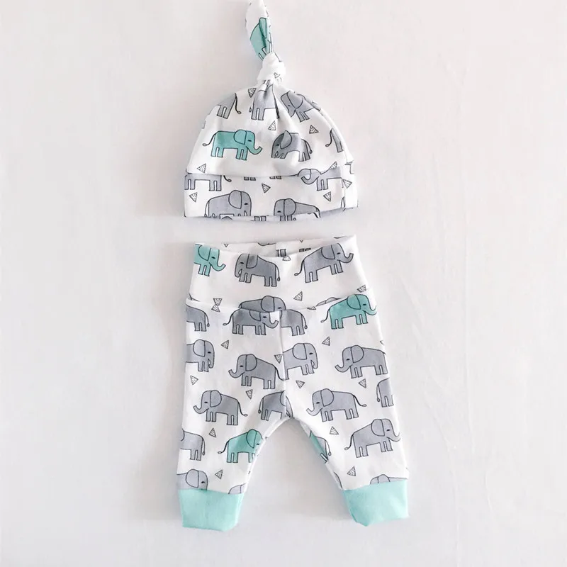 Новые хлопковые комплекты одежды для новорожденных высококачественные костюмы для маленьких мальчиков и девочек шапки для маленьких девочек+ футболка+ штаны, 3 предмета