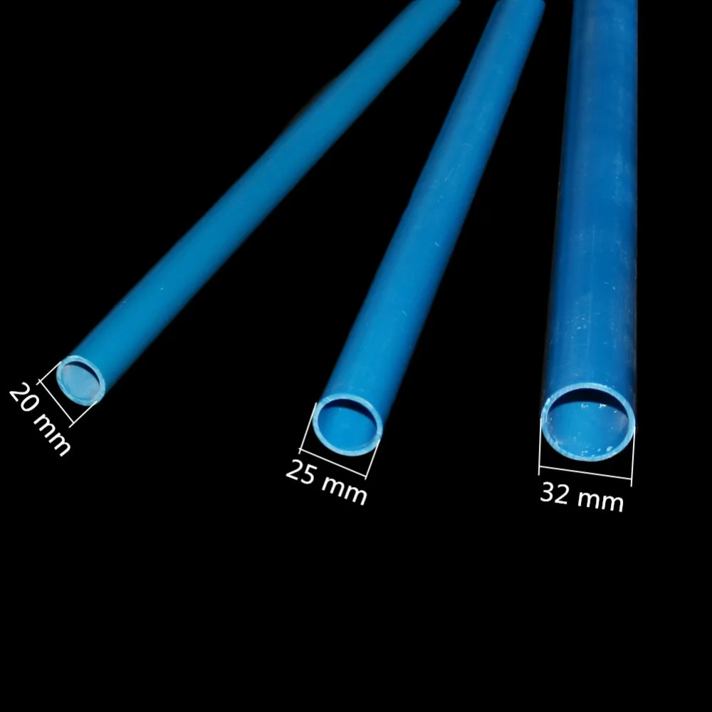 Синяя/белая труба из ПВХ OD 20 мм 25 мм 32 мм сельскохозяйственная садовая Оросительная труба для аквариума водопроводная труба 48-50 см 1 шт