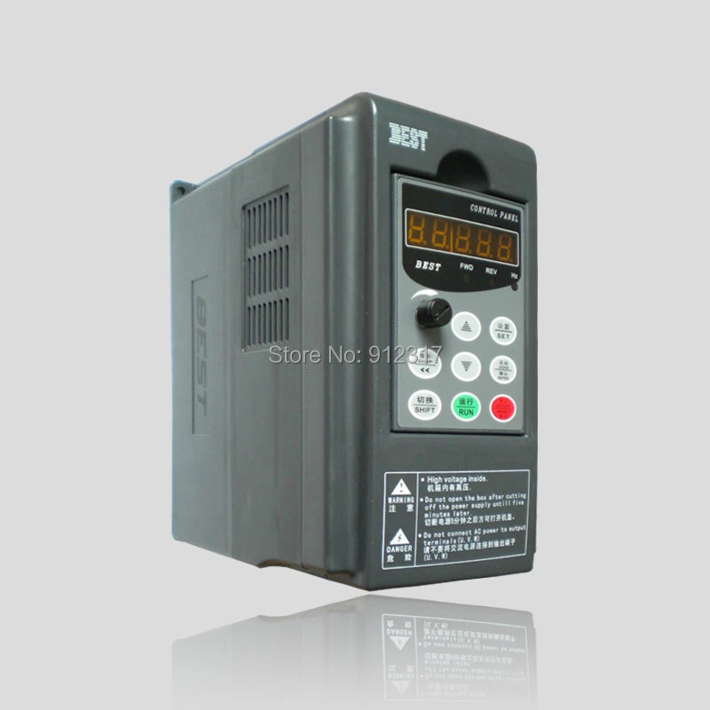Good quality 3HP 2.2KW VFD AC220V 0-1000HZ Frequency Inverter